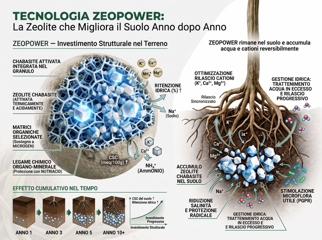 Come funziona ZEOPOWER nel granulo Fertben